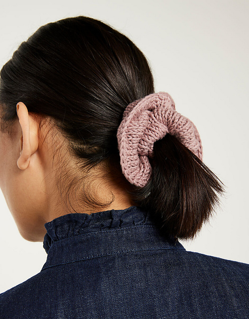 Shiny Happy Cotton Scrunchie