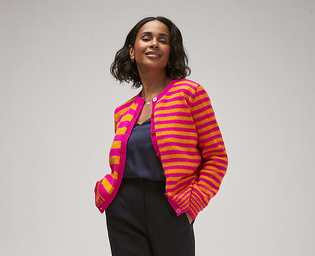 10752 Electric Asymmetric Cardigan