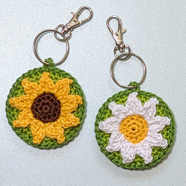 Sunflower Key Fob