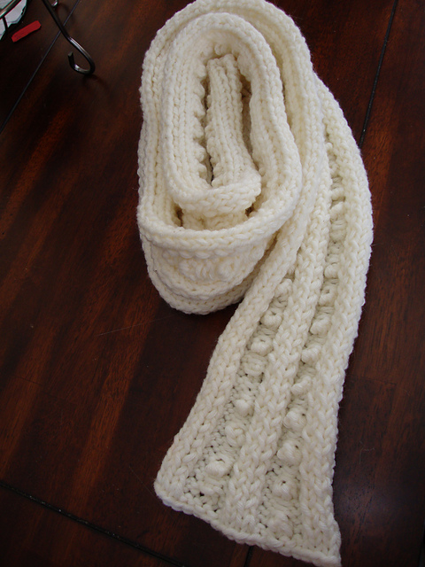 Easy Bobble Scarf