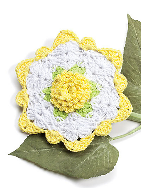 Summer Rose Dishcloth