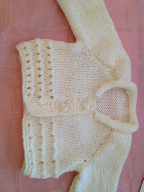 Little Lacy Raglan Cardie