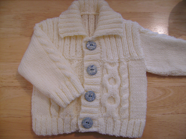 Baby/Child Cabled Cardigan Jackets