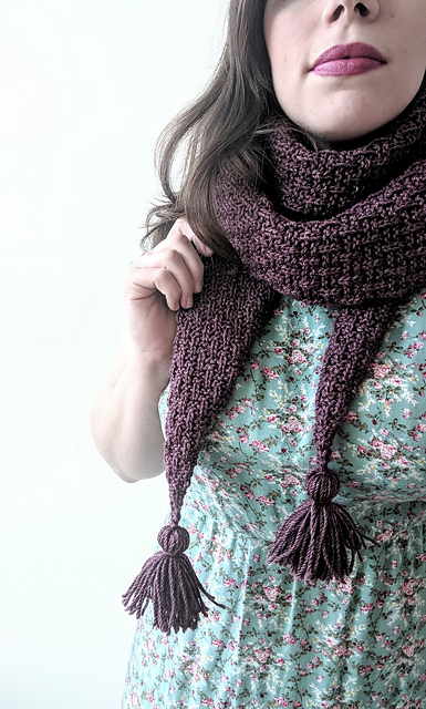 She Conquers Tassel Scarf