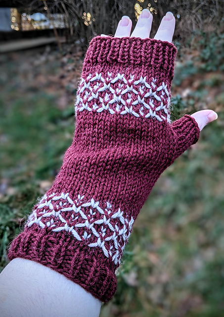 Vintage Peppermint Mitts