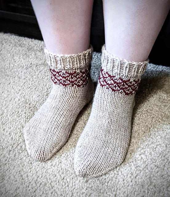 Vintage Peppermint Socks