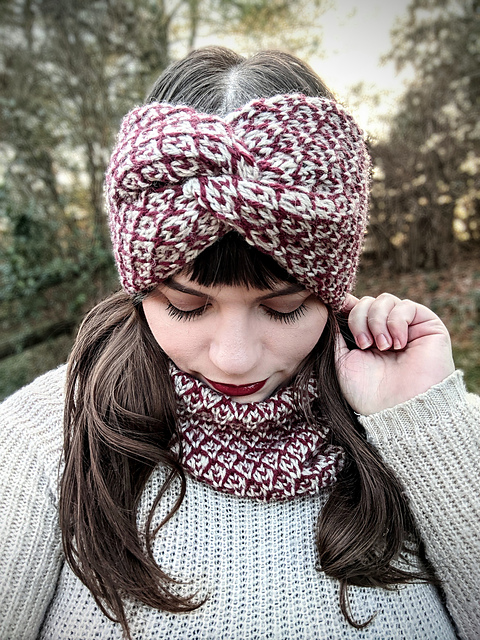 Vintage Peppermint Earwarmer