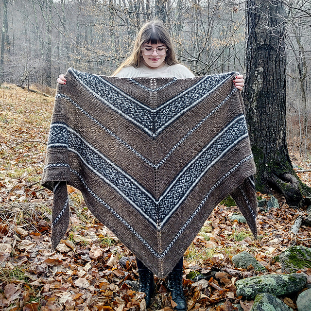 Winter Woods Shawl