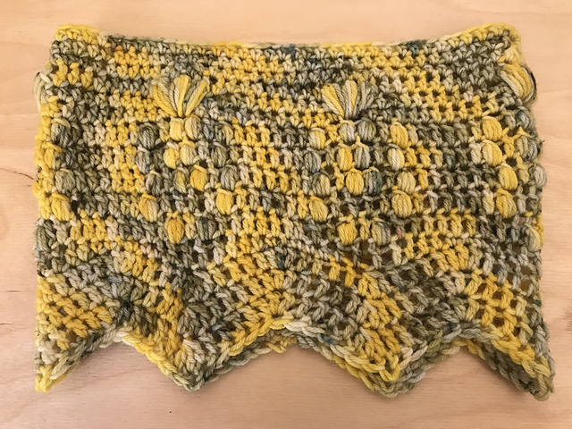 Saguaro Flower Cowl (crochet)