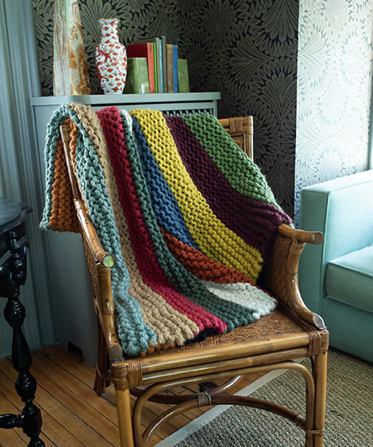 Striped Throw