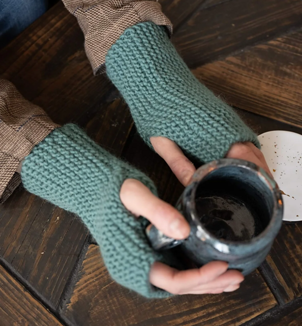 Garter Stitch Wrist Warmers