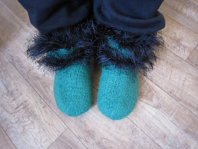 Oase der Ruhe Stiefeletten mit kuscheligem Pelzrand