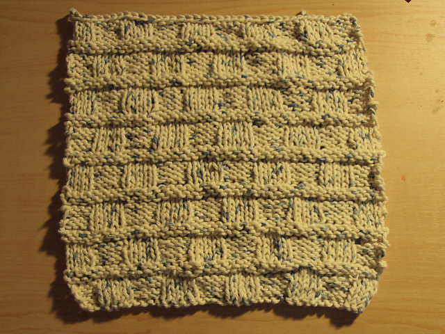Checkerboard Basket Dishcloth