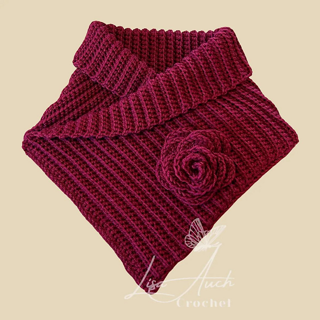 3D Crochet Rose