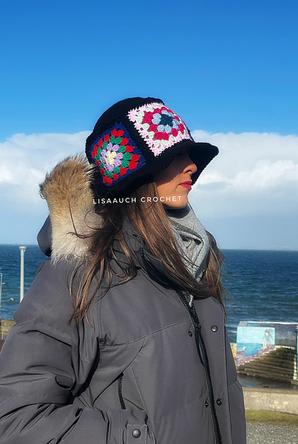 Granny Square Bucket Hat