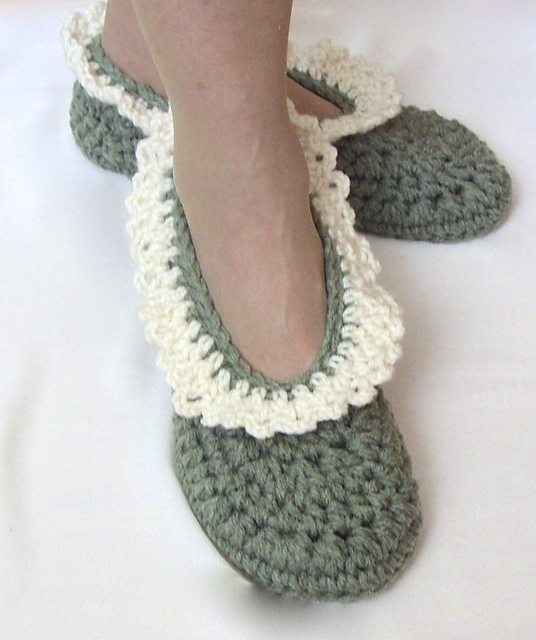 Lacy Edged Shoe Slippers #23