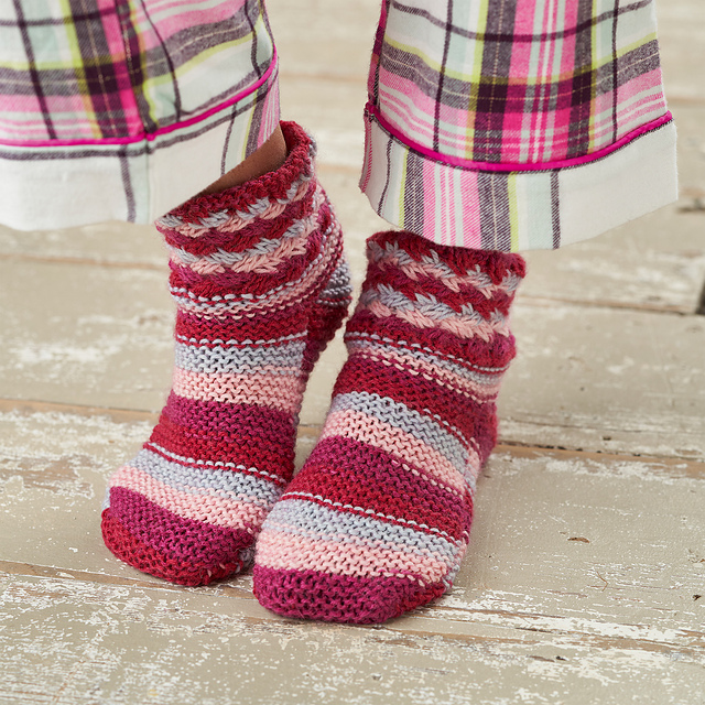 Toasty Treats Stripey Slippers
