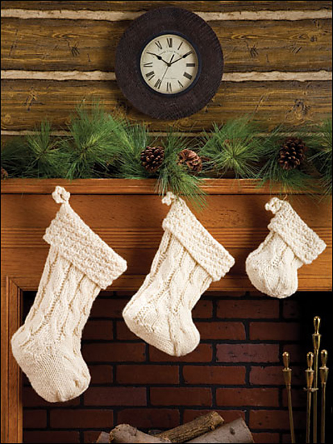 Papa, Mama, Baby Bear Stockings