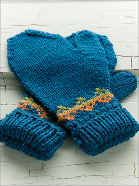 Fair Isle child's Mitts