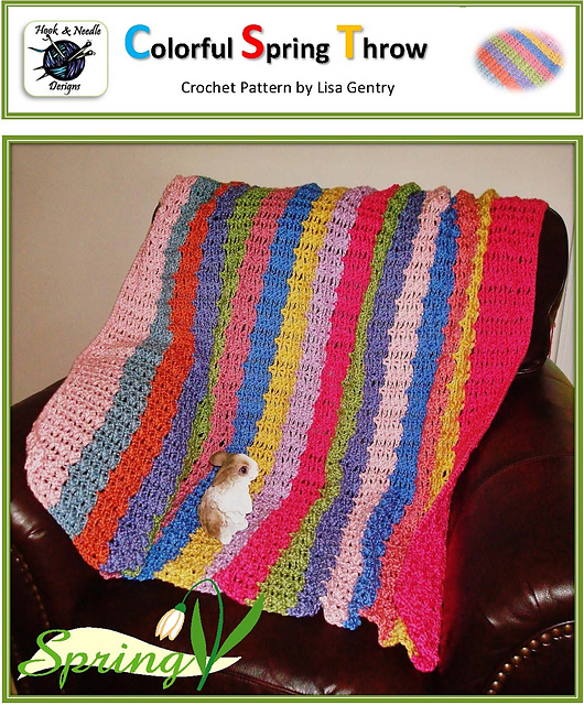 Colorful Spring Throw