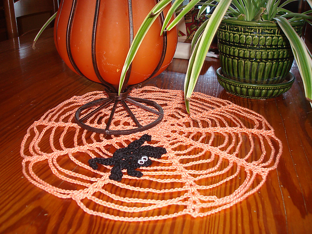 Halloween Spider Doily