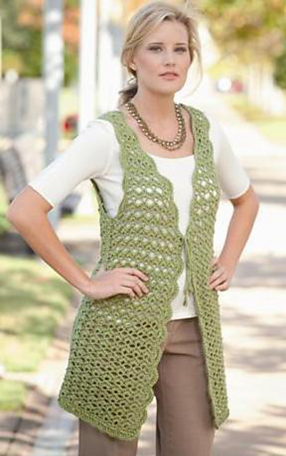 Scallop-Edged Vest