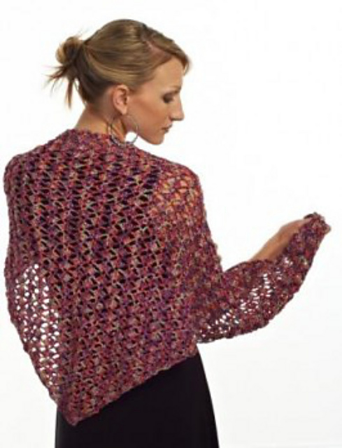 Lace Triangular Crochet Shawl