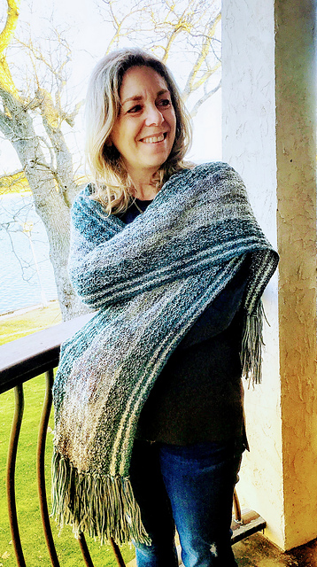 Green Sleigh Shawl
