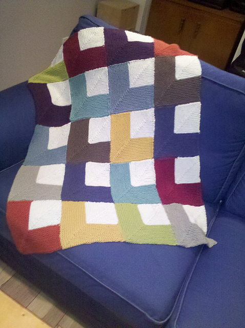 Ravelry: Mitered Squares Throw pattern by Jean Adel