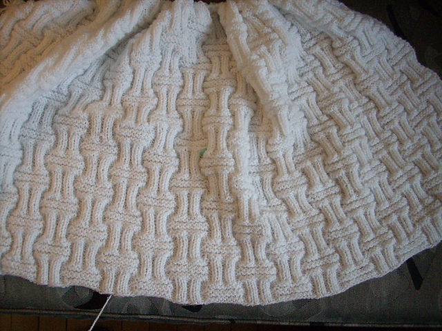 Basket Weave Baby Blanket