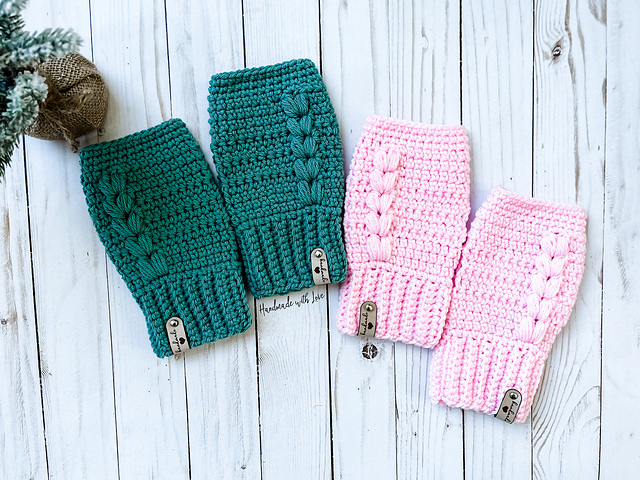 Braided Fingerless gloves