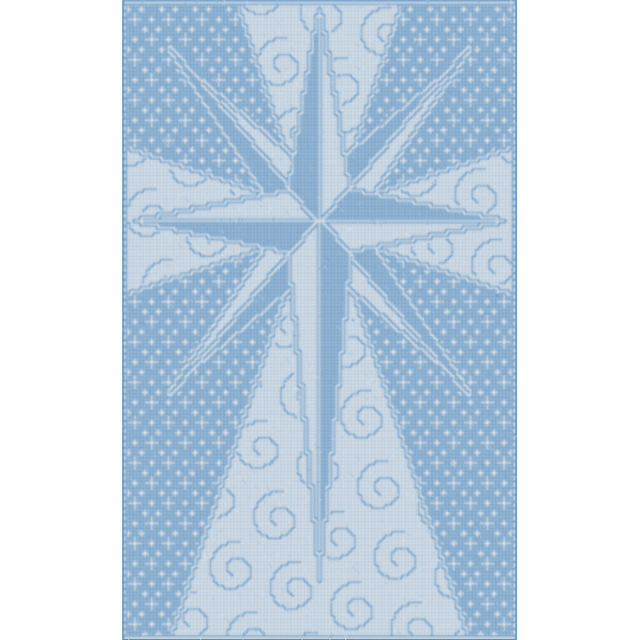Cro-Quilt Block Star Cross LFC