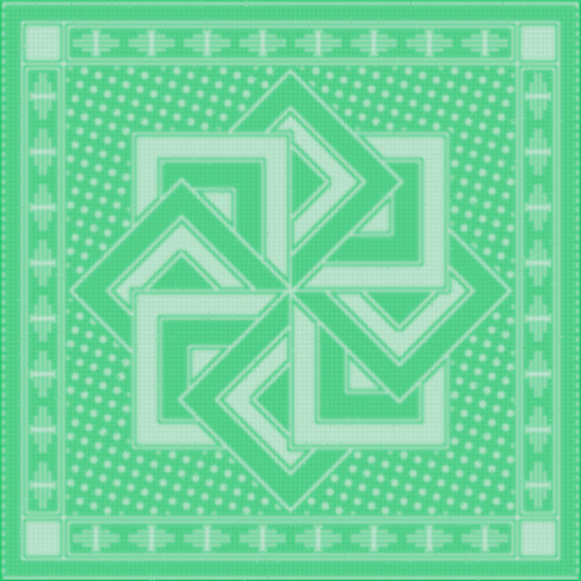 Cro-Quilt Block Breezy MOKNIT
