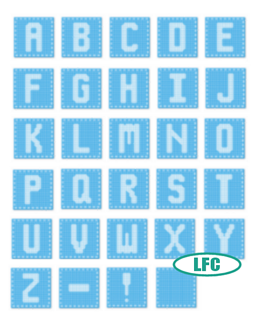 Mini Blocks Letters LFC
