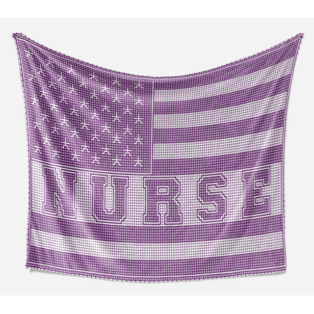 American Flag Nurse - Doctor LFC Stadium Throw