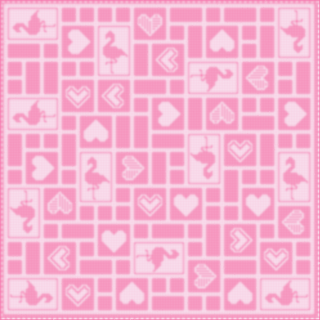 Squaretangled Flamingos MOKNIT