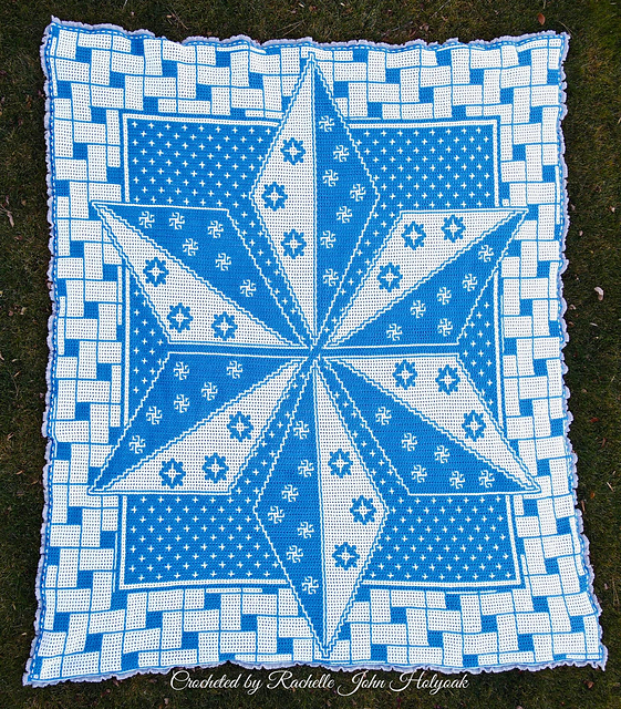 Cro-Quilt Block Snow Star LFC
