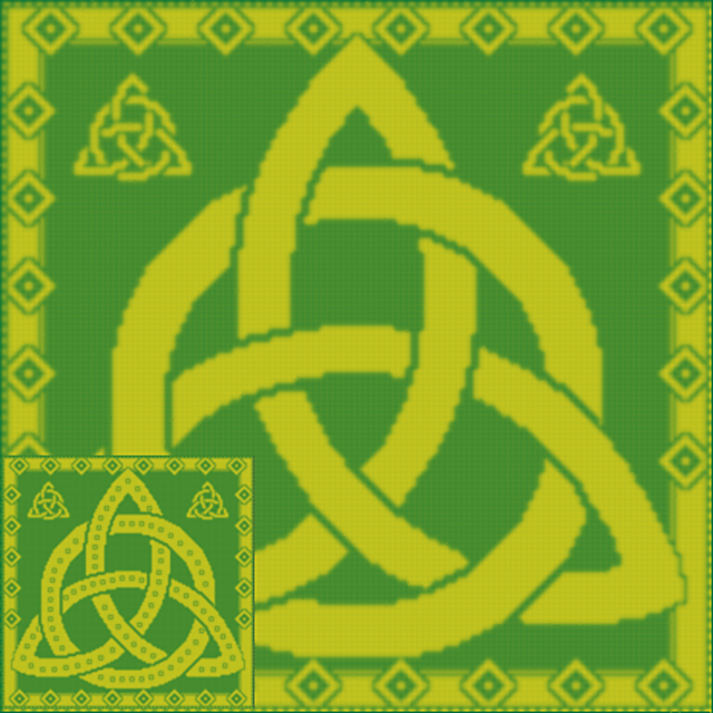 Ravelry: Trinity Knot 2for1 LFC pattern by Lissa Conley Designs, LLC