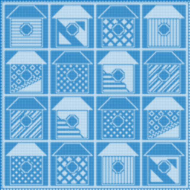 Cro-Quilt Block Birdhouses LFC