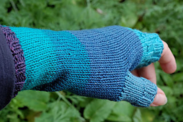 Stulpen Winterblau