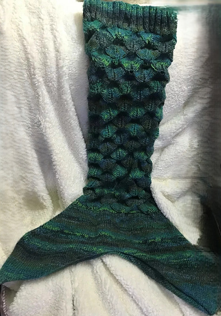 Mermaid tail blanket