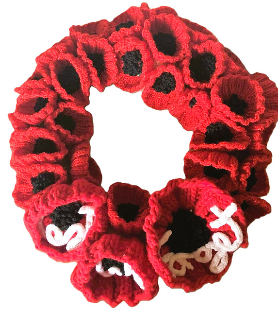 Lest we forget Poppy remembrance wreath