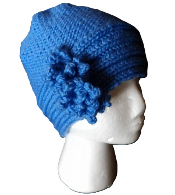 Art Deco sideways brim hat