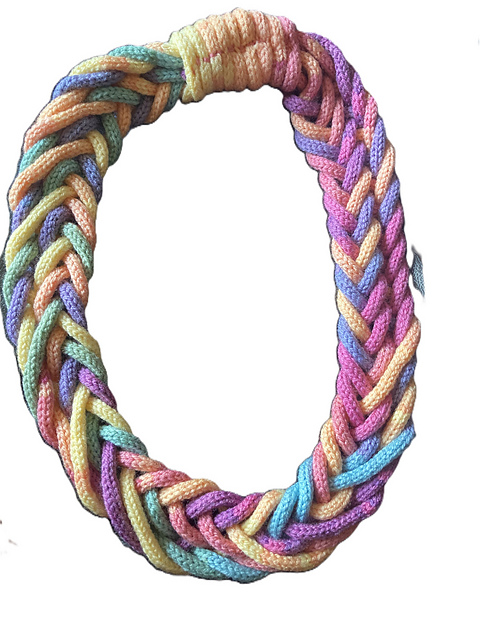 Braided icord scarf / necklace