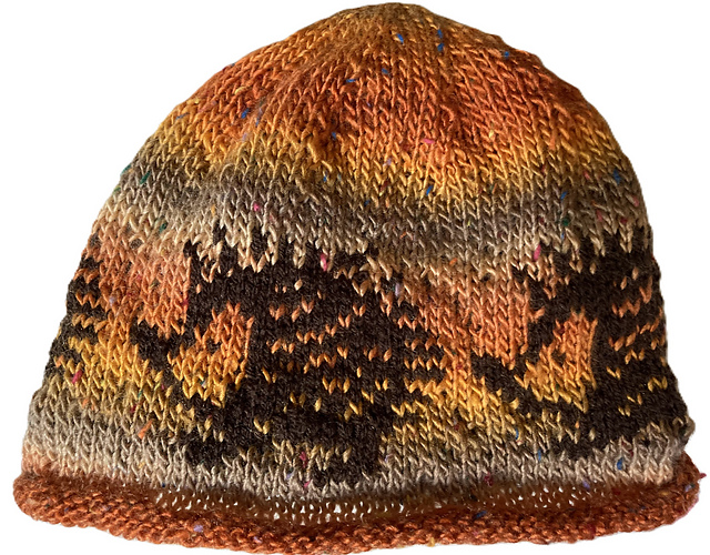 Henry hedgehog Autumn knitted beanie