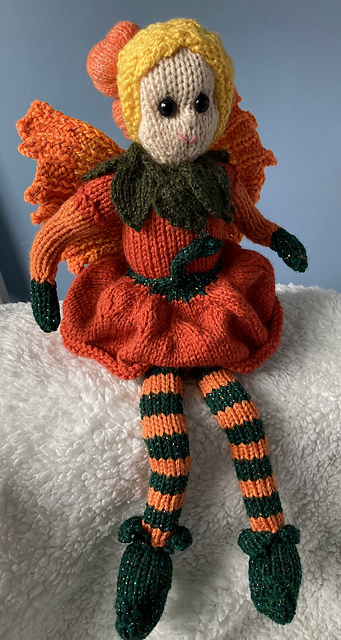 Autumn Pumpkin flower fairy