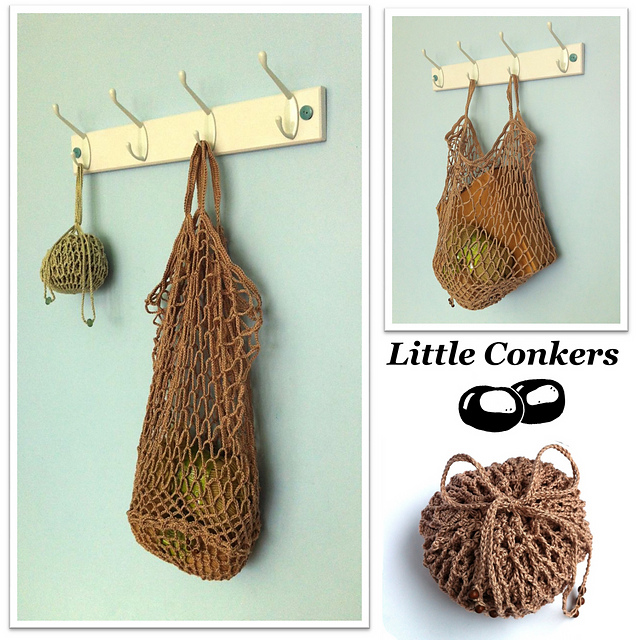 Vintage-style Pack-away Mesh Bag