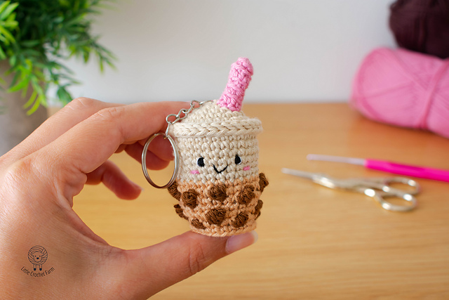 Bubble Tea Keychain