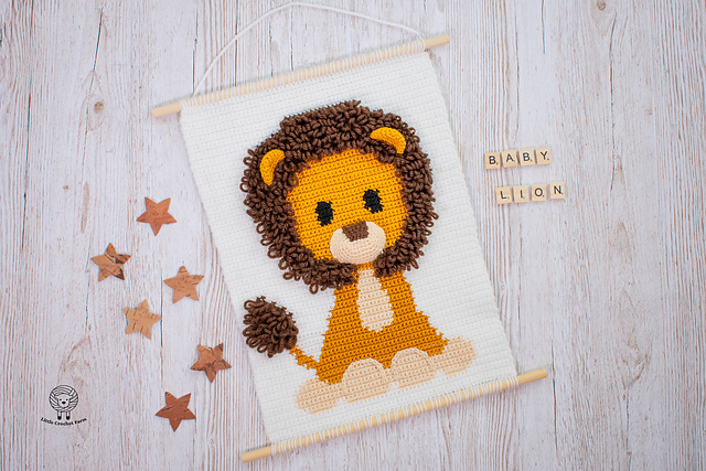 Baby Lion wall hanging