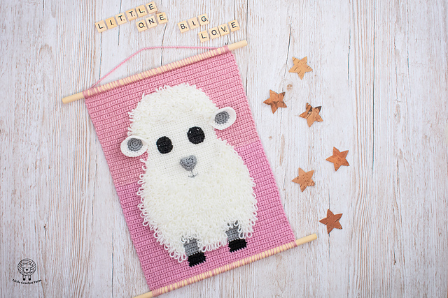 Baby Sheep wall hanging